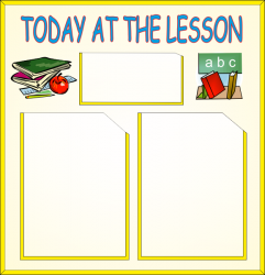 Информационный стенд «Today at the lesson»